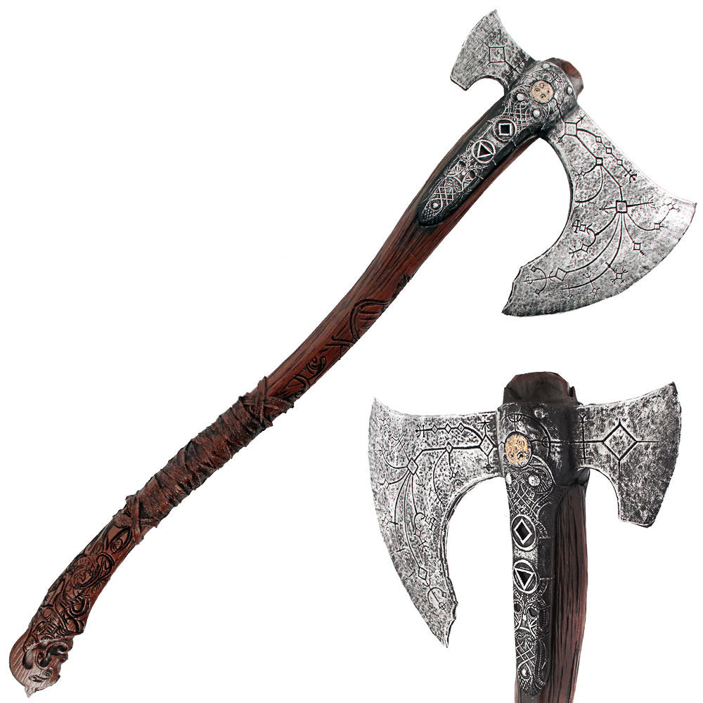 36.5 Inches Foam Kratos Axe Cosplay Prop Weapon - Tophatter's Army Products & Self Defense Collectible Weapons - Tophatter Daily Deals